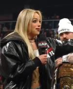 WWE RAW Liv Morgan Black Leather Jacket