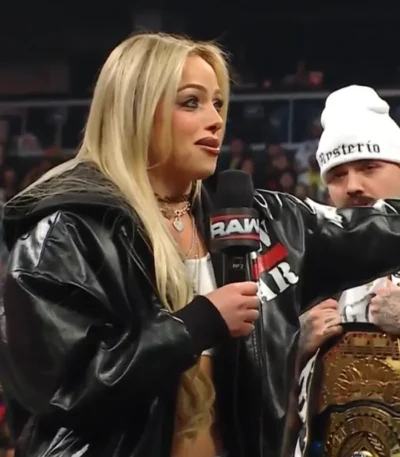 WWE RAW Liv Morgan Black Leather Jacket