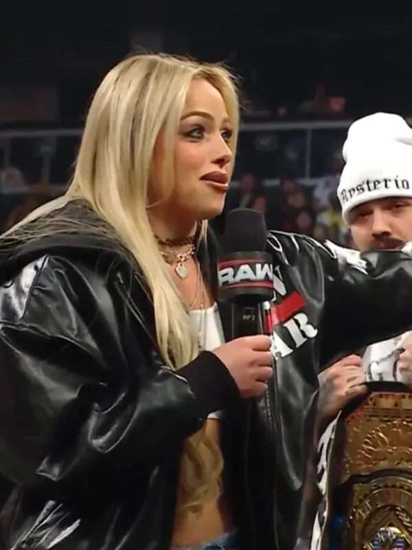 WWE RAW Liv Morgan Black Leather Jacket