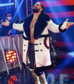 WWE RAW Seth Rollins White Leather Coat