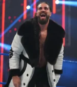 WWE RAW Seth Rollins White Leather Coat