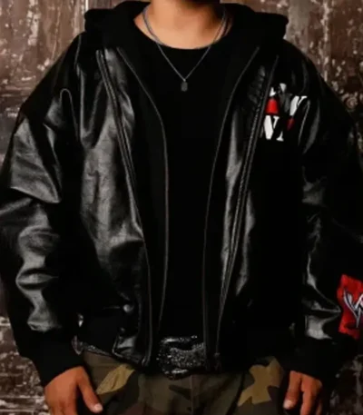 WWE Raw Is War Black Leather Jacket