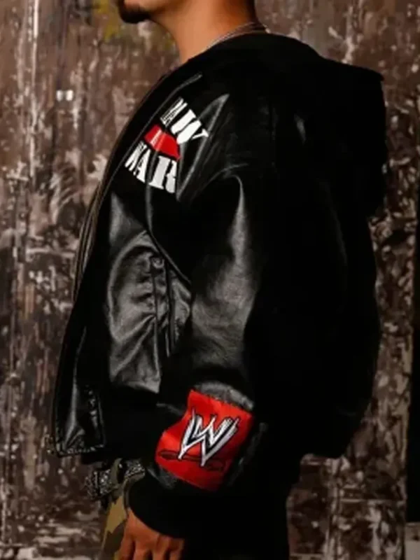 WWE Raw Is War Black Leather Jacket