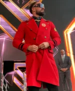 WWE Raw Seth Rollins Red Wool Coat