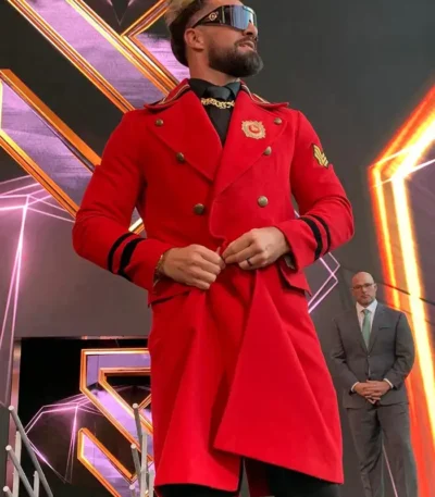 WWE Raw Seth Rollins Red Wool Coat