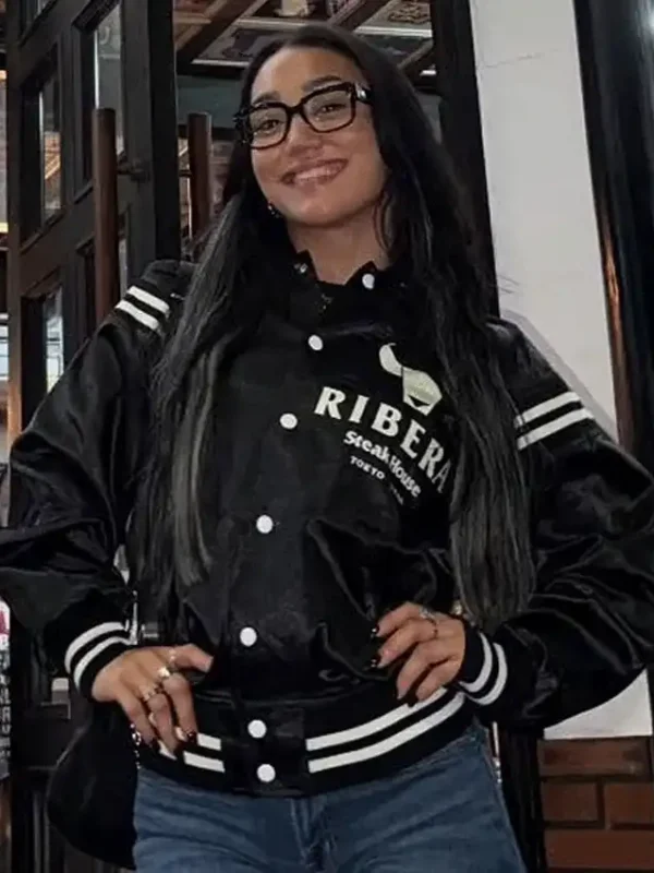 WWE Roxanne Perez Satin Varsity Jacket