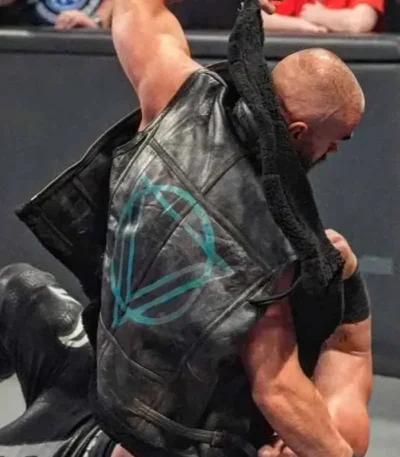 WWE 2026 Austin Theory Black Leather Vest