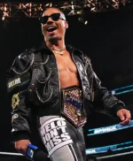 SmackDown 2026 Carmelo Hayes Black Leather Jacket