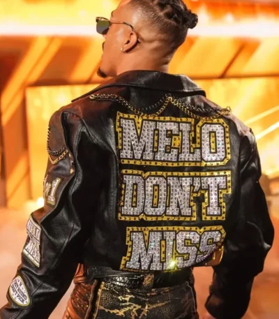 SmackDown 2026 Carmelo Hayes Black Leather Jacket
