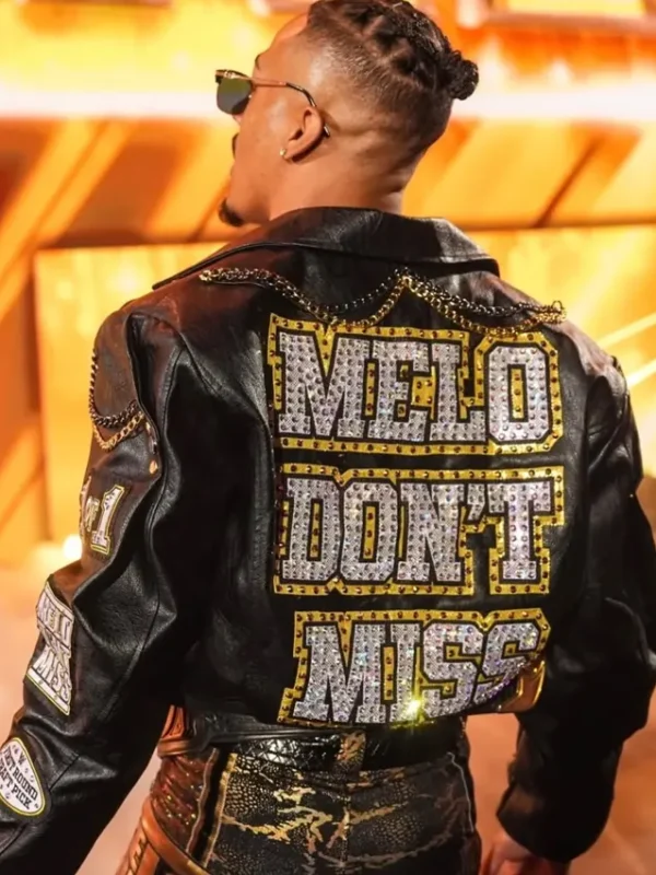 SmackDown 2026 Carmelo Hayes Black Leather Jacket