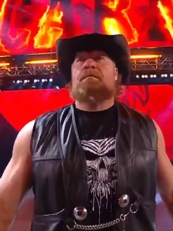 WWE SummerSlam Brock Lesnar Return Leather Vest