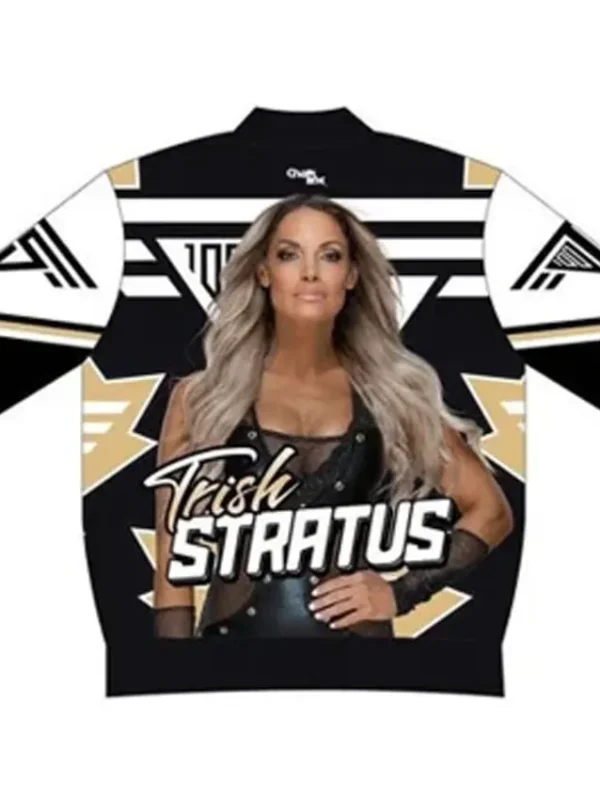 WWE Trish Stratus Satin Bomber Jacket