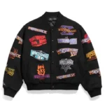 WWE WrestleMania 1-21 Black Varsity Jacket