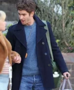 We Live in Time 2025 Andrew Garfield Blue Peacoat