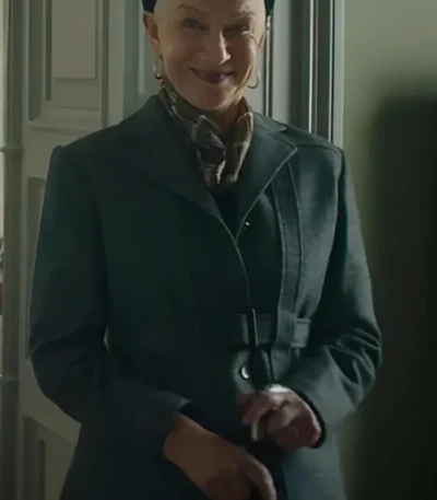 White Bird 2023 Helen Mirren Black Coat