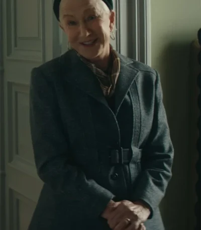 White Bird 2023 Helen Mirren Black Coat