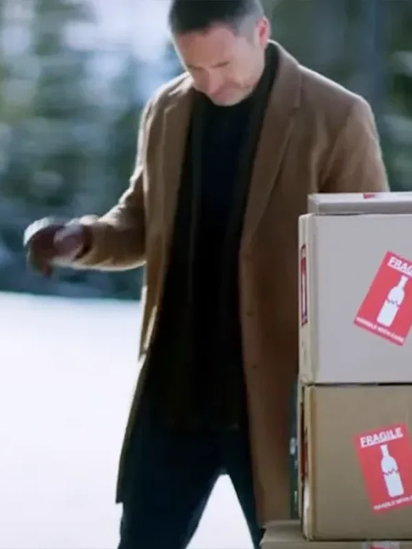 William Devry Christmas At The Chalet 2023 Brown Wool Coat