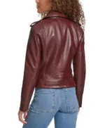 Women’s Brown Classic Leather Asymmetrical Moto Jacket