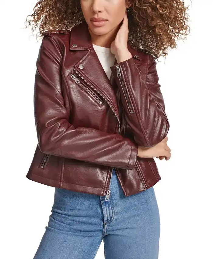 Women’s Brown Classic Leather Asymmetrical Moto Jacket Women’s Brown Classic Leather Asymmetrical Moto Jacket