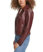Women’s Brown Classic Leather Asymmetrical Moto Jacket