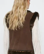 Monogrammed Fur Vest