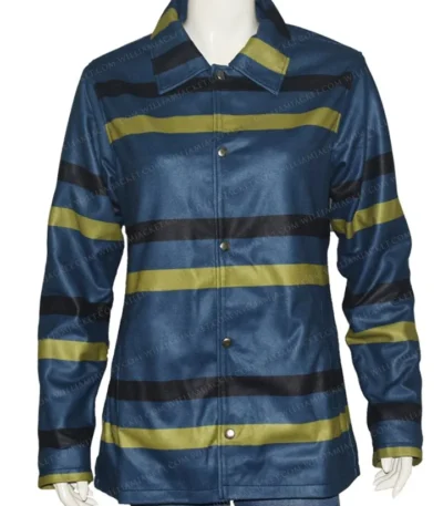 Womens Turquoise Flannel Blue Jacket