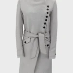 Women’s Wool Robe Grey Long Coat