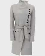Women’s Wool Robe Grey Long Coat