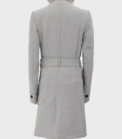 Women’s Wool Robe Grey Long Coat