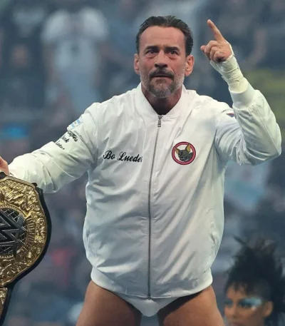 WrestleMania 42 CM Punk White Jacket