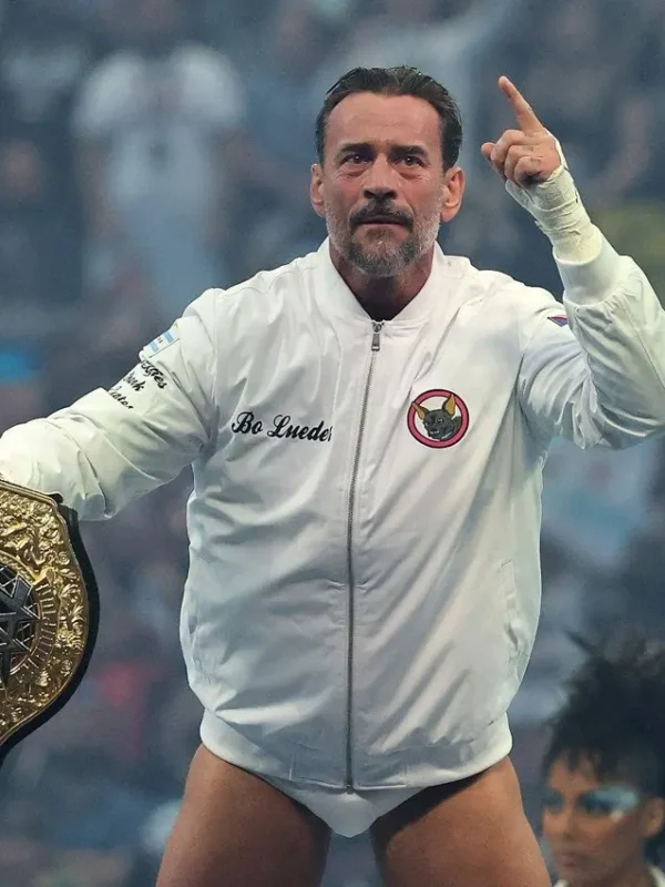 WrestleMania 42 CM Punk White Jacket
