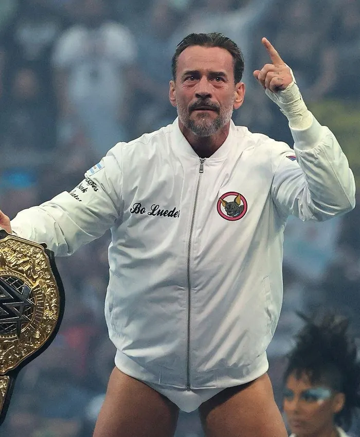 WrestleMania 42 CM Punk White Jacket WrestleMania 42 CM Punk White Jacket