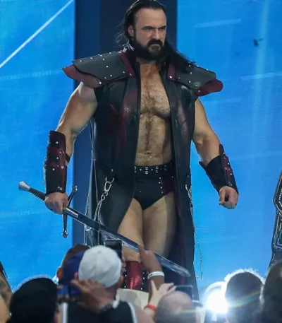 WrestleMania 42 Drew McIntyre Leather Coat