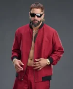 WrestleMania 42 Jey Uso Red Bomber Jacket