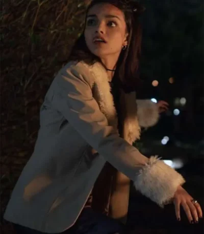 Y2K Rachel Zegler Shearling Wool Jacket