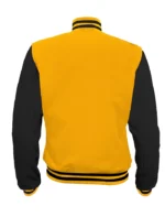 Yellow and Black Varsity Letterman Jacket