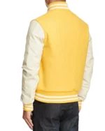 Yellow and White Varsity Jacket