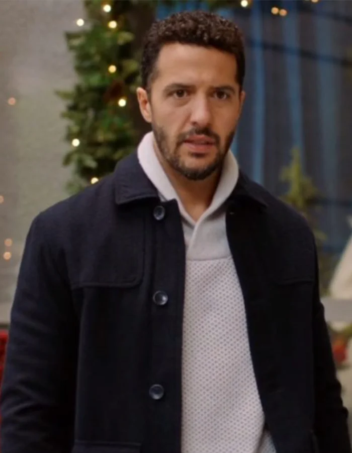 Zach Smadu Mom’s Christmas Boyfriend 2023 Blue Peacoat Zach Smadu Mom’s Christmas Boyfriend 2023 Blue Peacoat