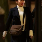 Zendaya The Drama Black Wool Coat