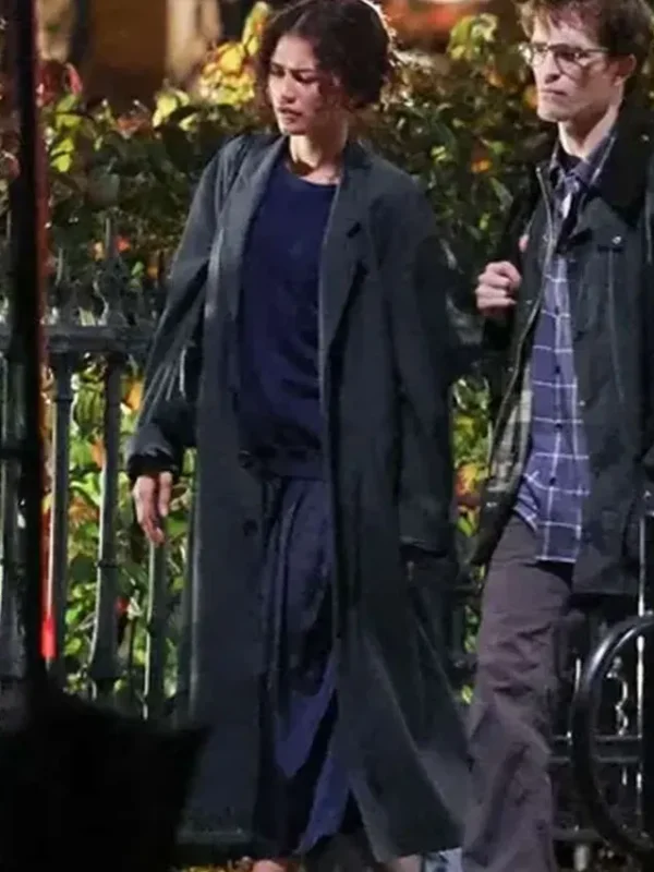 Zendaya The Drama Grey Long Coat