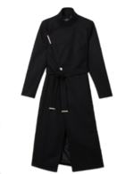 Zoë Tapper I Jack Wright S01 Black Wrap Coat