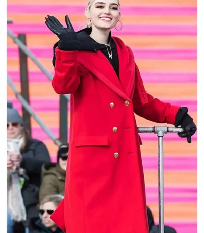 100th Thanksgiving Day Meg Donnelly Red Coat