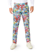 2 Piece Spongebob Frenzy Multicolor Mens Suit