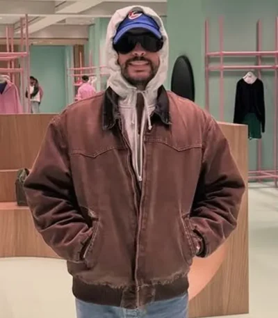 2026 Bad Bunny Brown Jacket