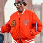 2026 Basketball Finals Spike Lee Orange Knicks Jacket