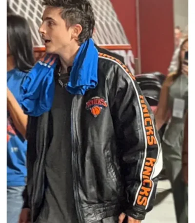 2026 Cavaliers and Knicks Timothee Chalamet Knicks Jacket