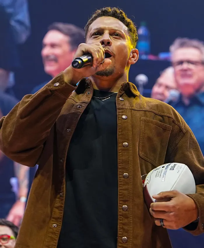 2026 Celebrity Weekend Patrick Mahomes Brown Jacket 2026 Celebrity Weekend Patrick Mahomes Brown Jacket