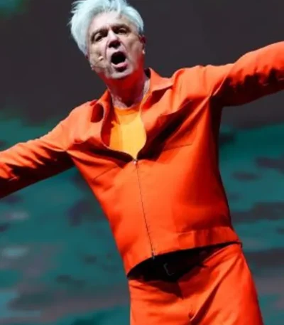 2026 Coachella David-Byrne Orange Jacket