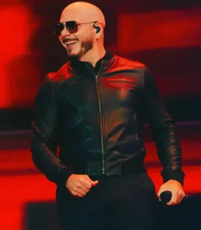 2026 Concert Pitbull Poland Black Jacket