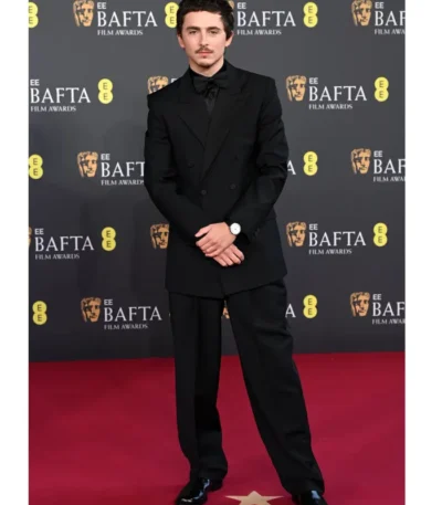 EE BAFTA Film Awards Timothee Chalamet Suit